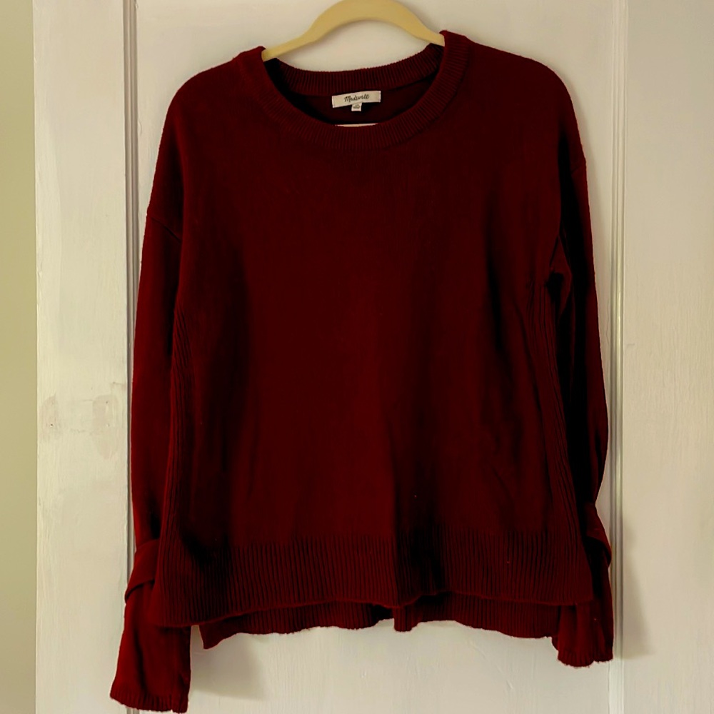 Madewell bell sleeved sweater, size extra small.